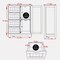Modern Farmhouse 4-Drawer Bathroom Linen Cabinet in White Wood Finish